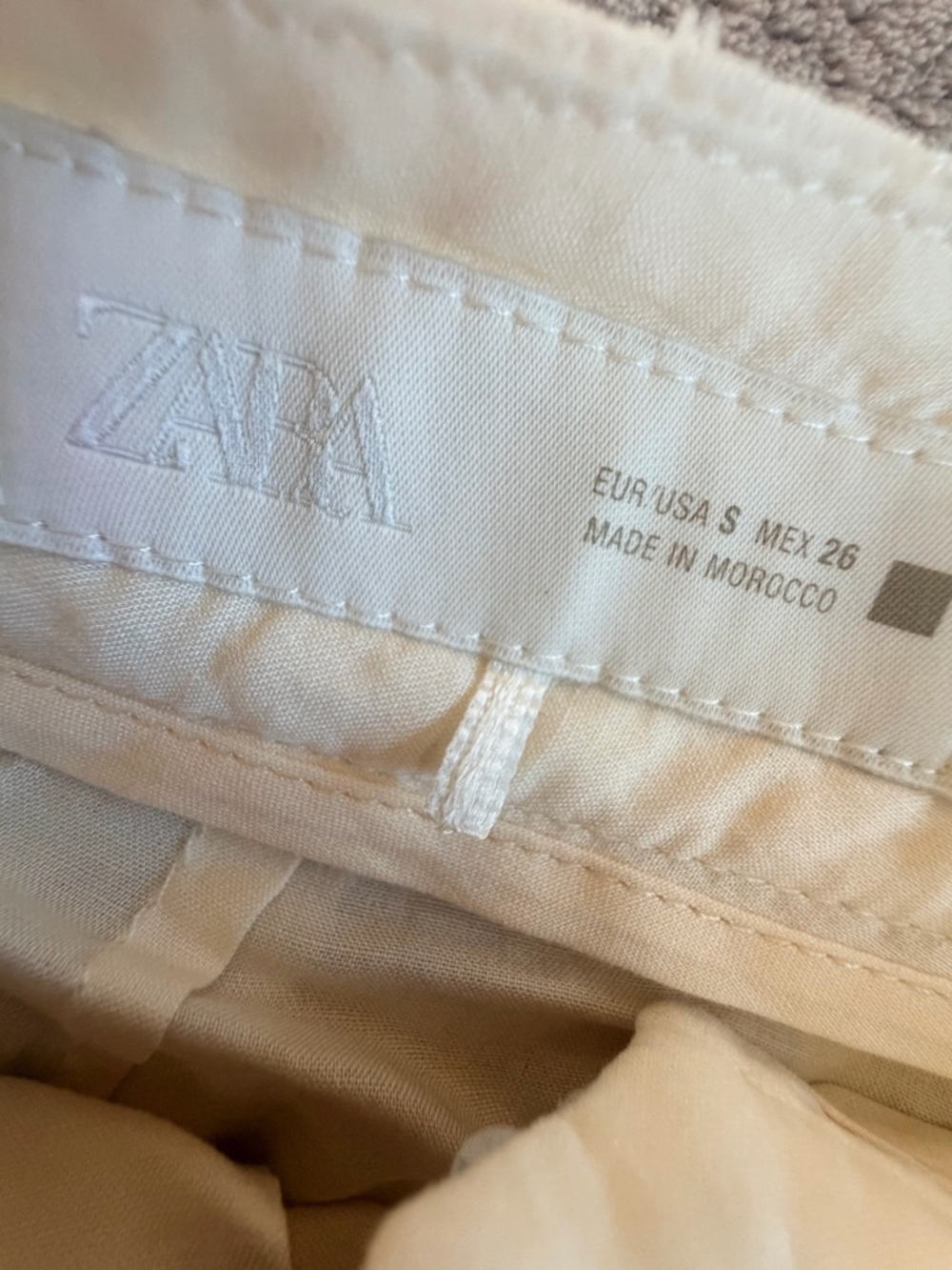 Zara Ivory White Sequin Blazer & Pants Set Size S - Picture 4 of 5